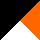 Black/Orange/White
