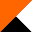 Orange/White/Black